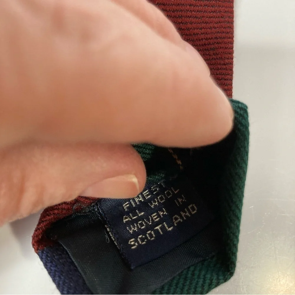 Jacobs Roberts Ltd striped‎ wool tie